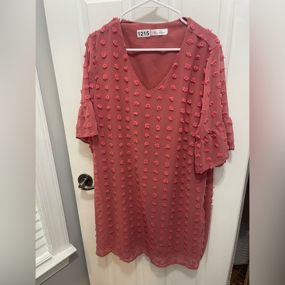 Fashian Collection Rose V-Neck Dress